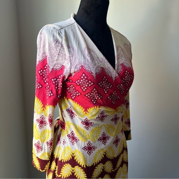 NWT Diane von Furstenberg print silk jersey wrap dress - Picture 12 of 13